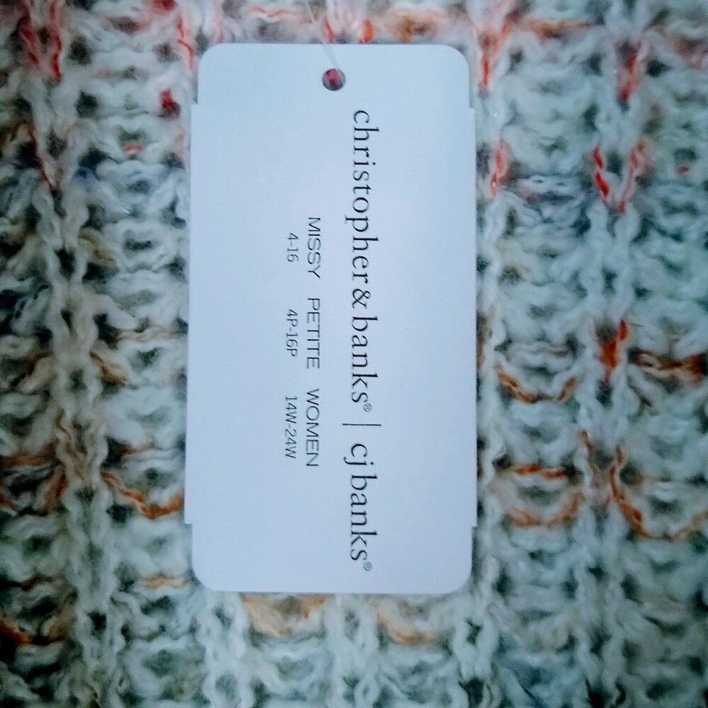 Christopher & Banks Open Front Chunky Knit Cardigan Sweater - Size Small. - Picture 11 of 14